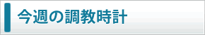 今週の調教時計