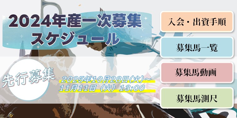 2024年産募集馬