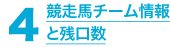 4.競走馬チーム情報と残口数